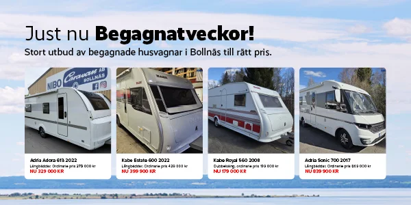 Begagnatveckor på husvagnar och husbilar